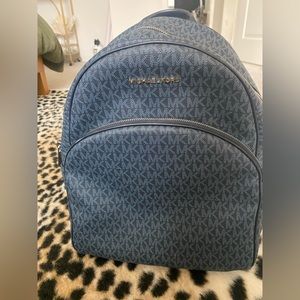 Navy blue Michael Kors backpack